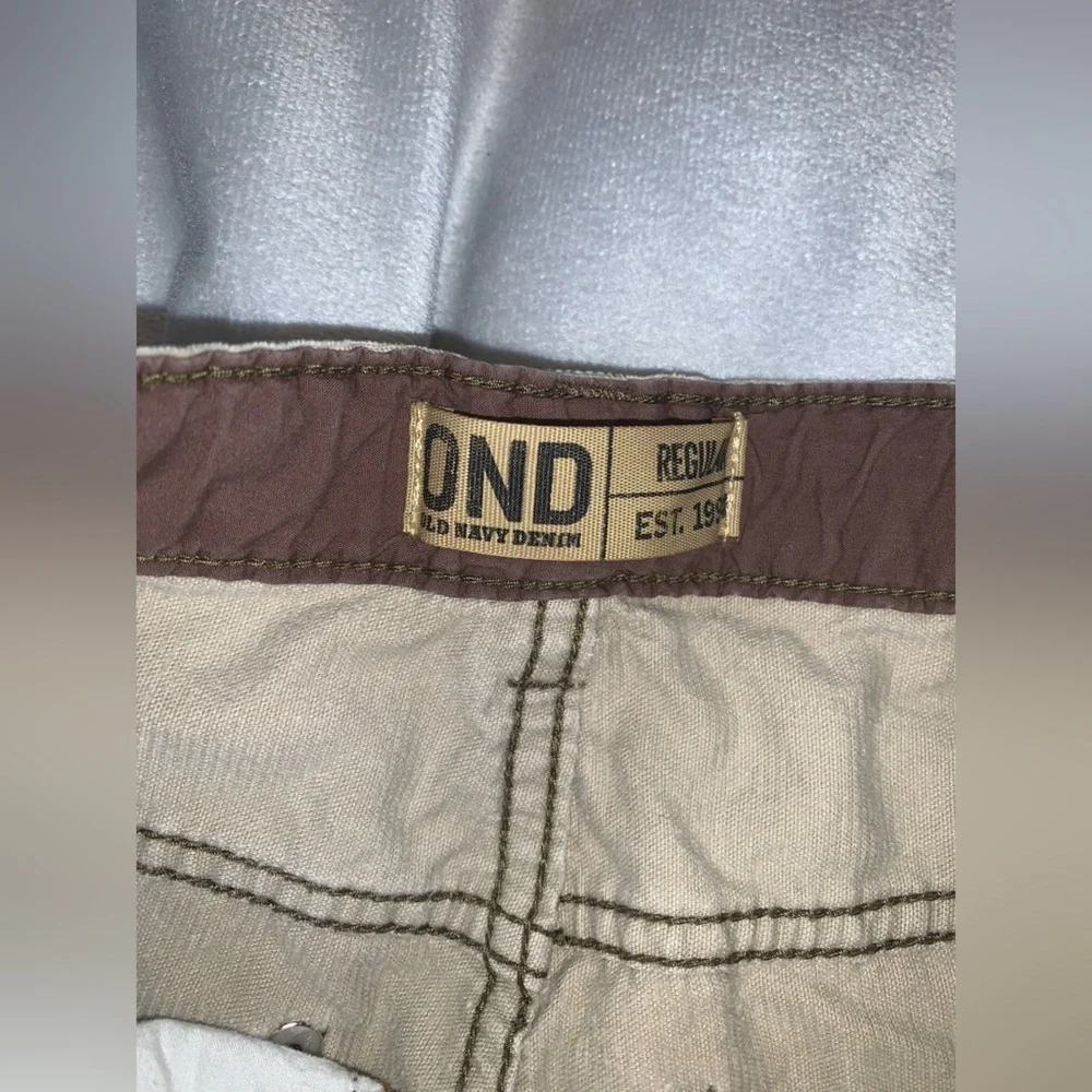 Old navy vintage Y2K khaki tan wide leg corduroy baggy pants size 8